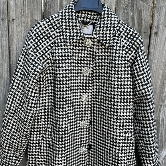 J.Crew Collection Car Coat in Houndstooth English Wool - Picture 12 of 16
